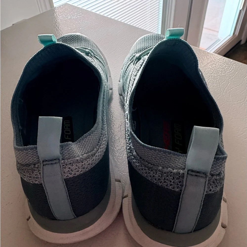 Skechers Dual-Lite Shoes in Light Blue - Picture 3 of 4